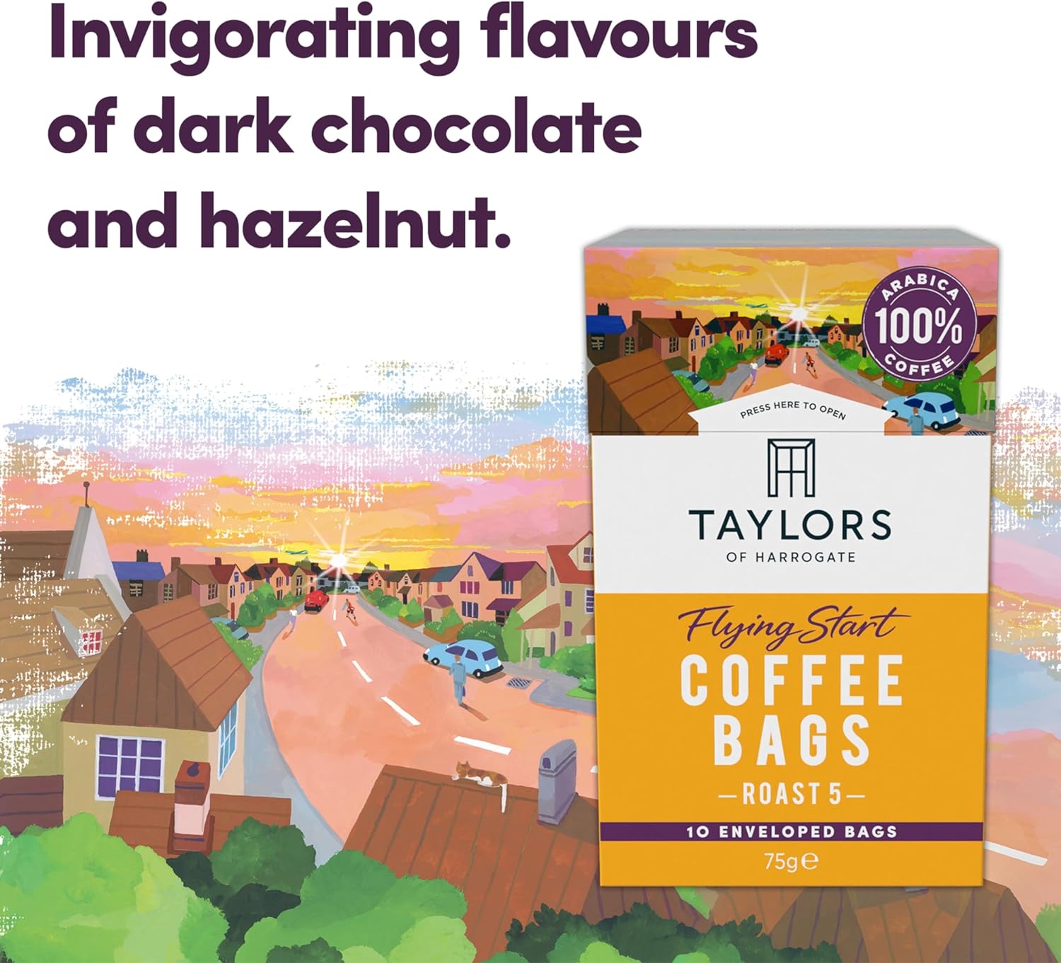 Cafea Plicuri "Flying Start" - 75G