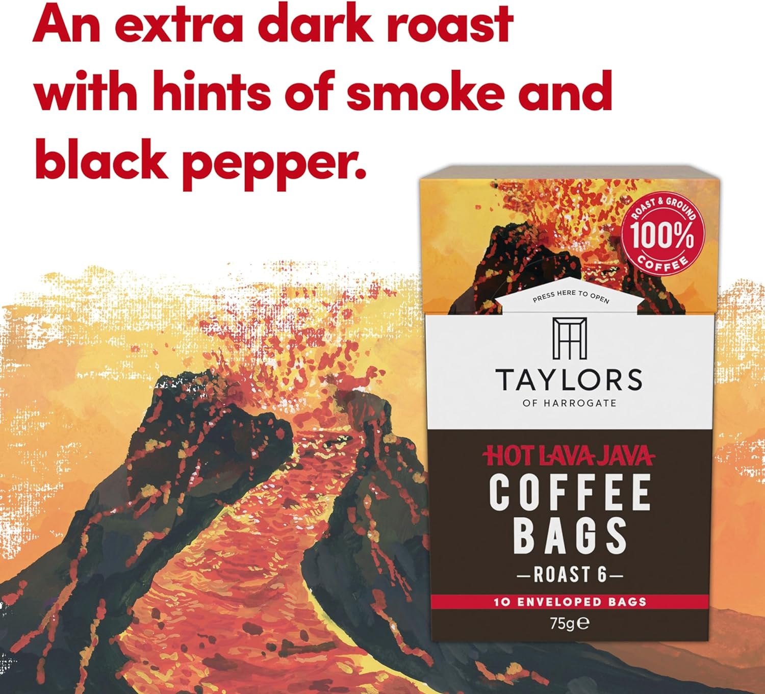 Cafea Plicuri "Hot Lava Java" - 75G
